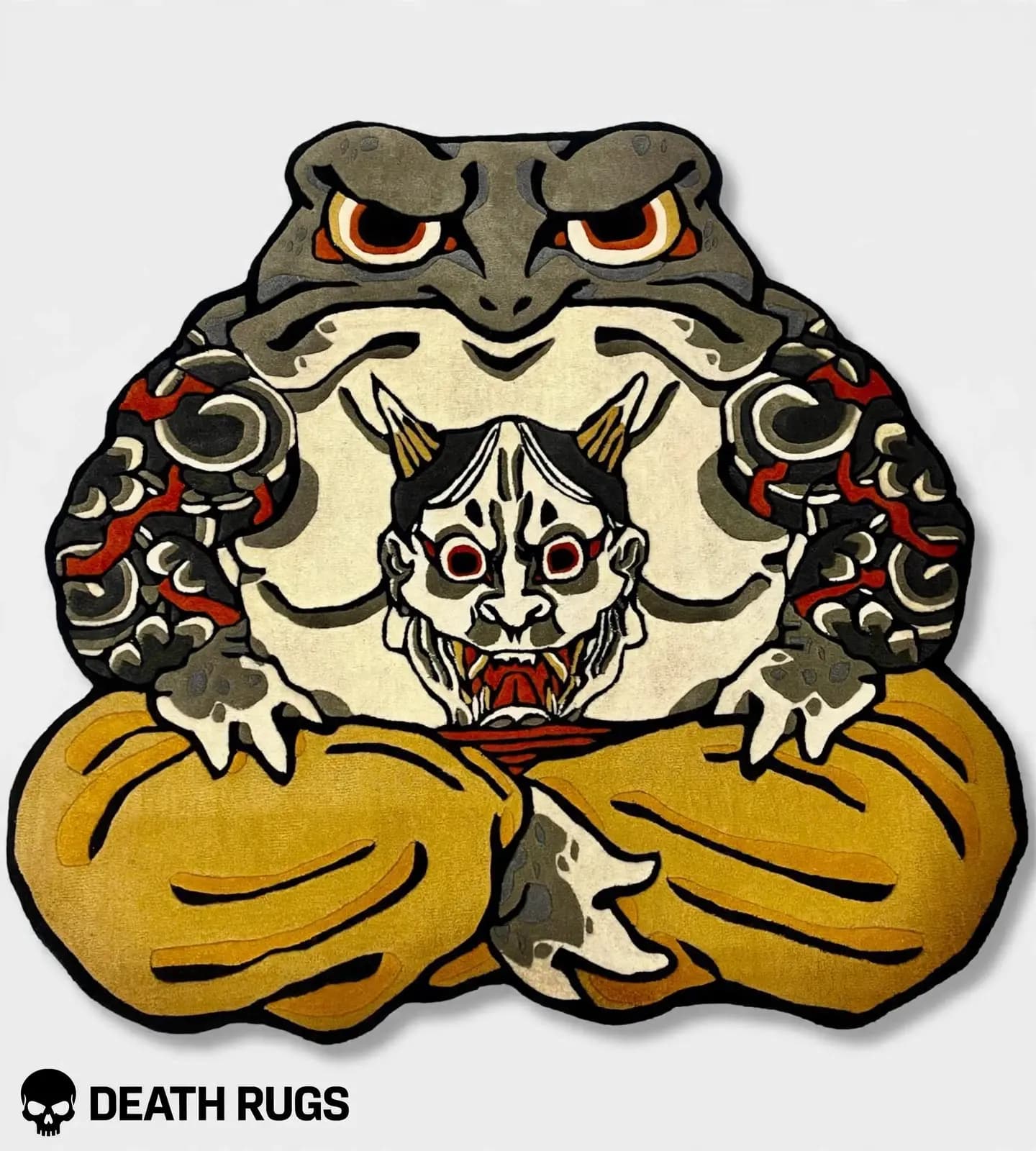 Meditating Hannya Toad Rugs