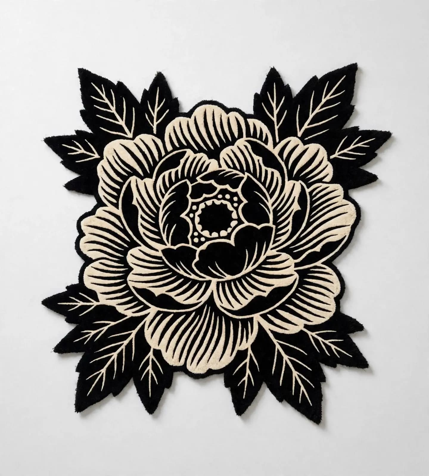 Noir Peony Bloom Rugs