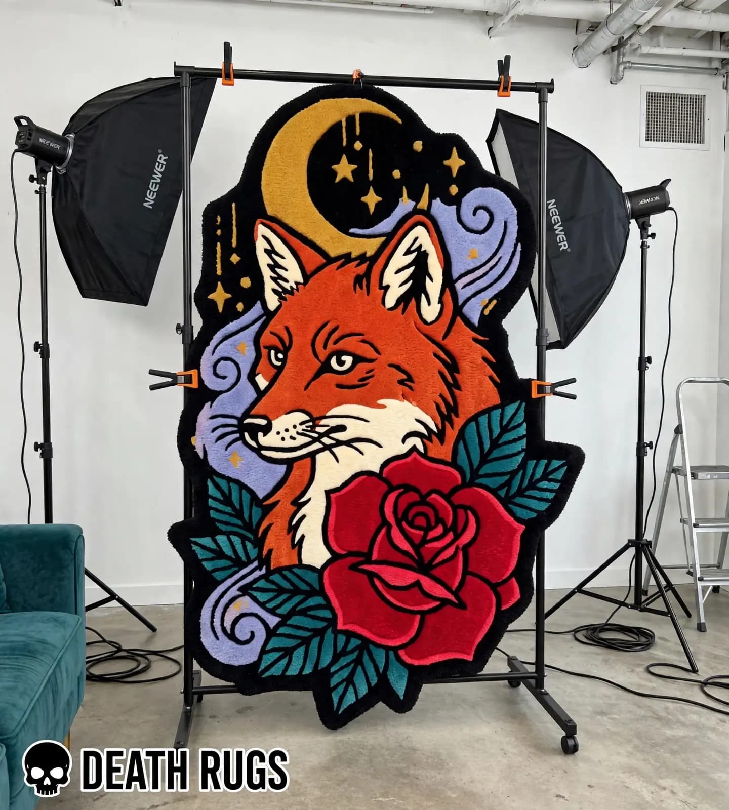 Crescent Fox & Crimson Rose Rugs thumbnail 4