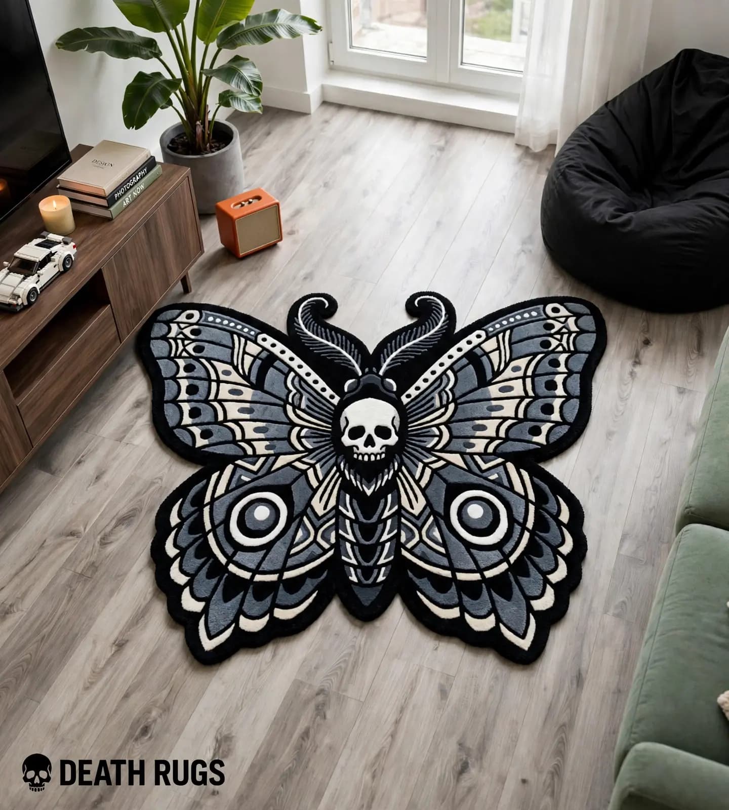 Death Head Moth Rugs