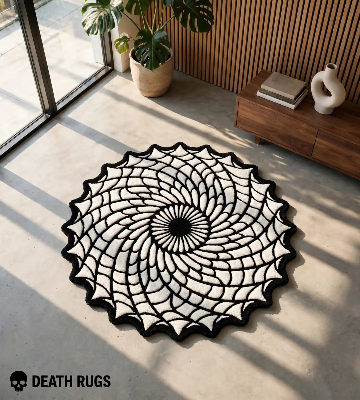 Vortex Spiderweb Mandala Rugs thumbnail 6