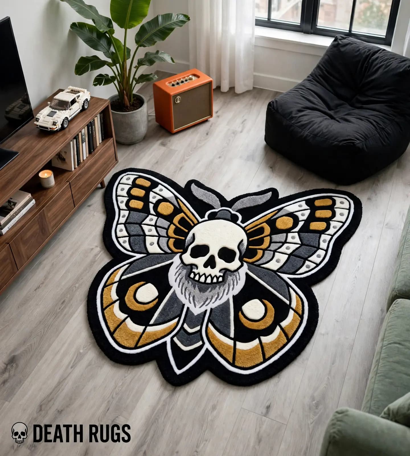 Death Head Moth Rugs alternate