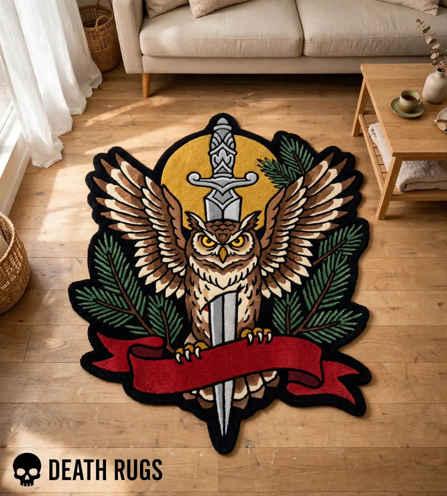 Nocturnal Owl and Dagger Rugs thumbnail 7