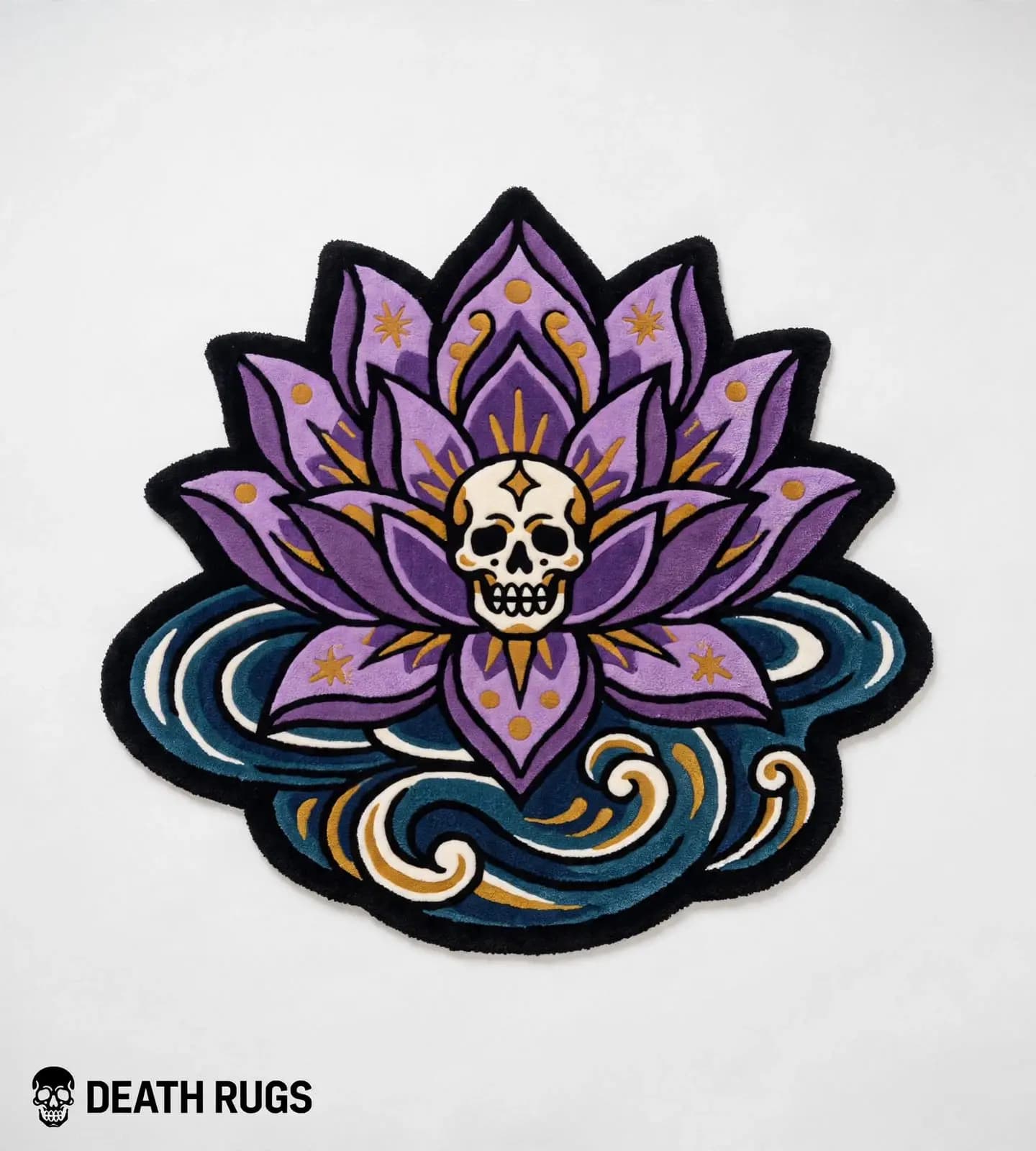 Skull Lotus Blossom Rugs