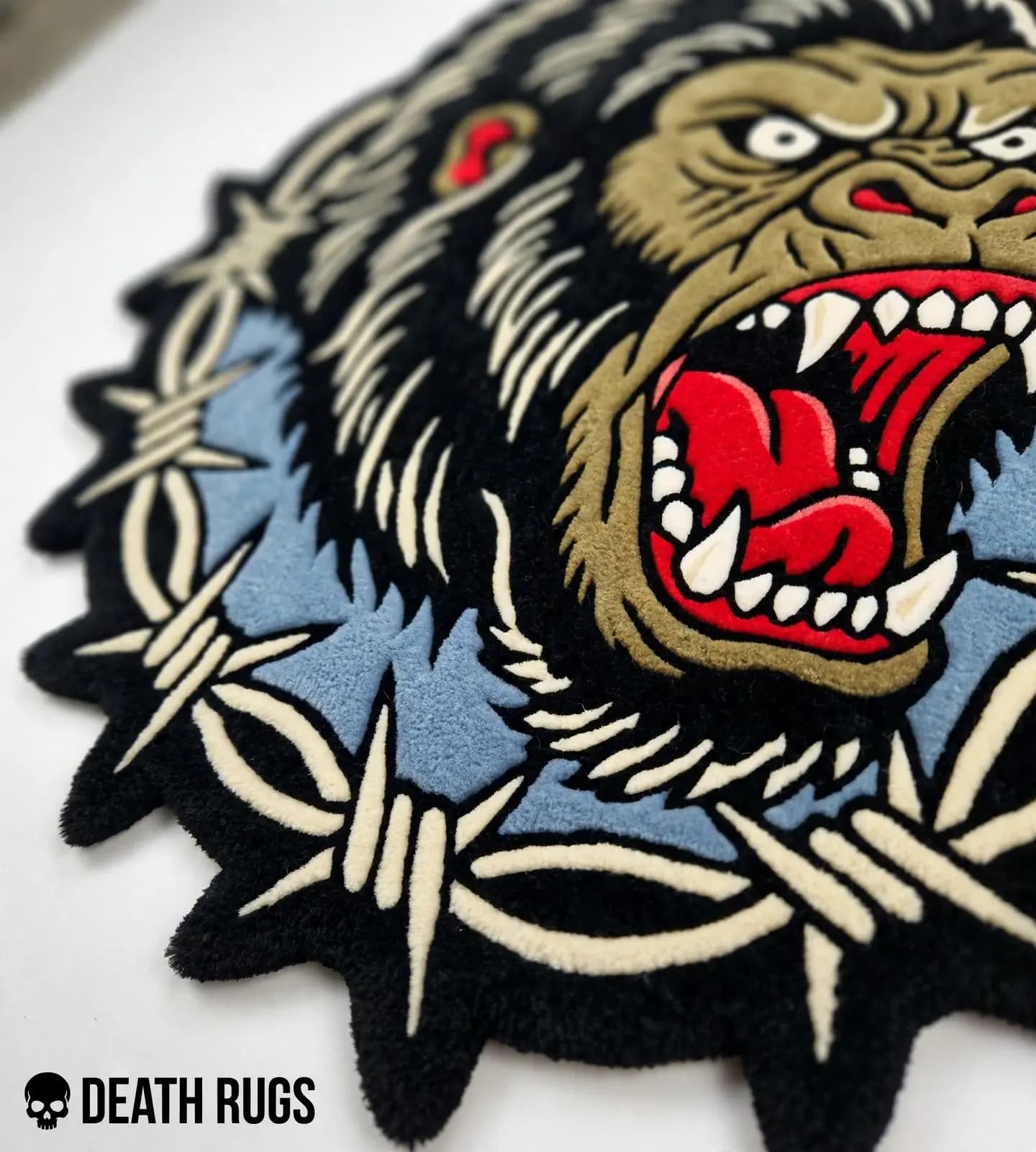 Barbed Wire Gorilla Rugs thumbnail 5