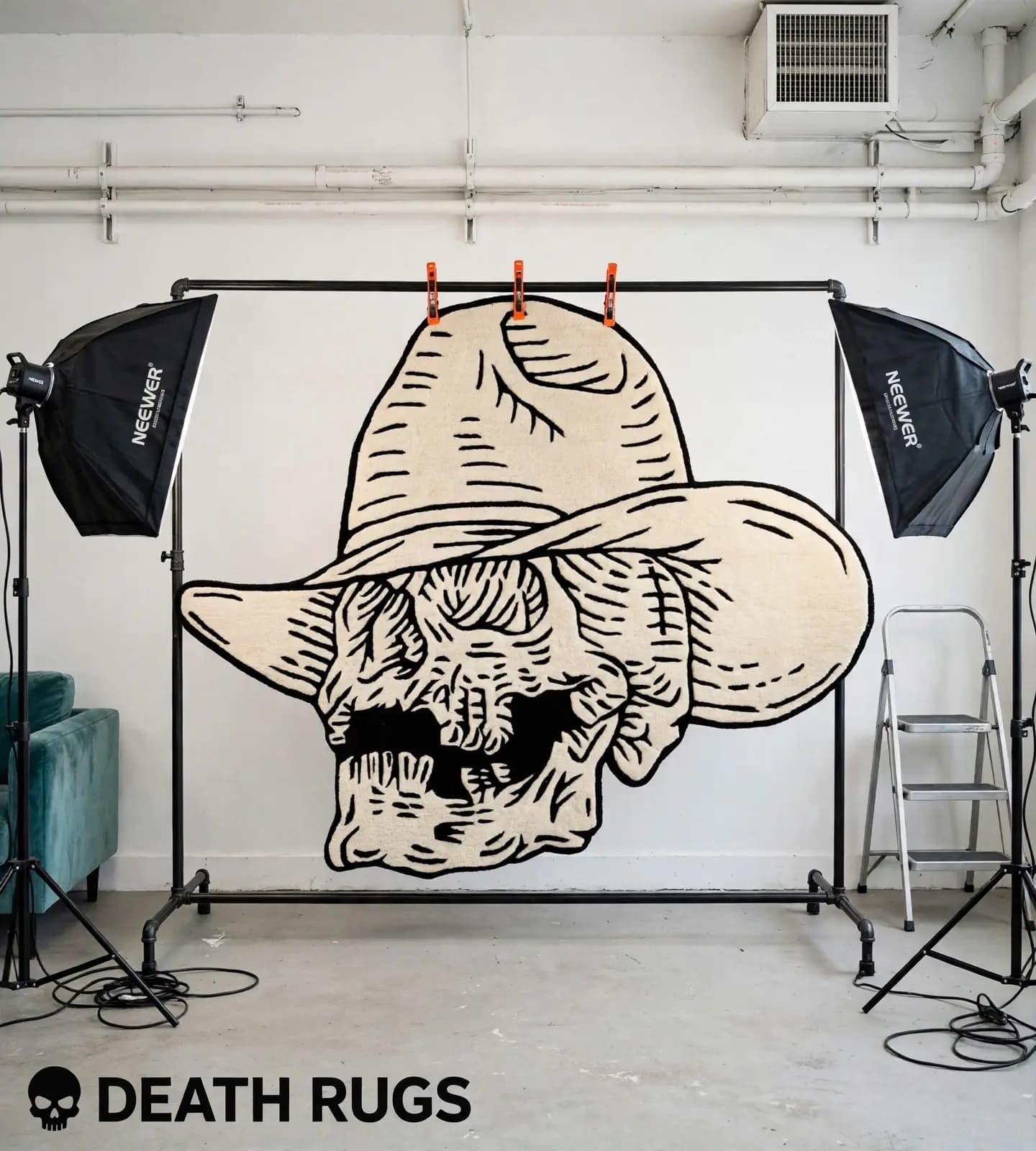 Dead Rider - Cowboy Skull Rug thumbnail 5