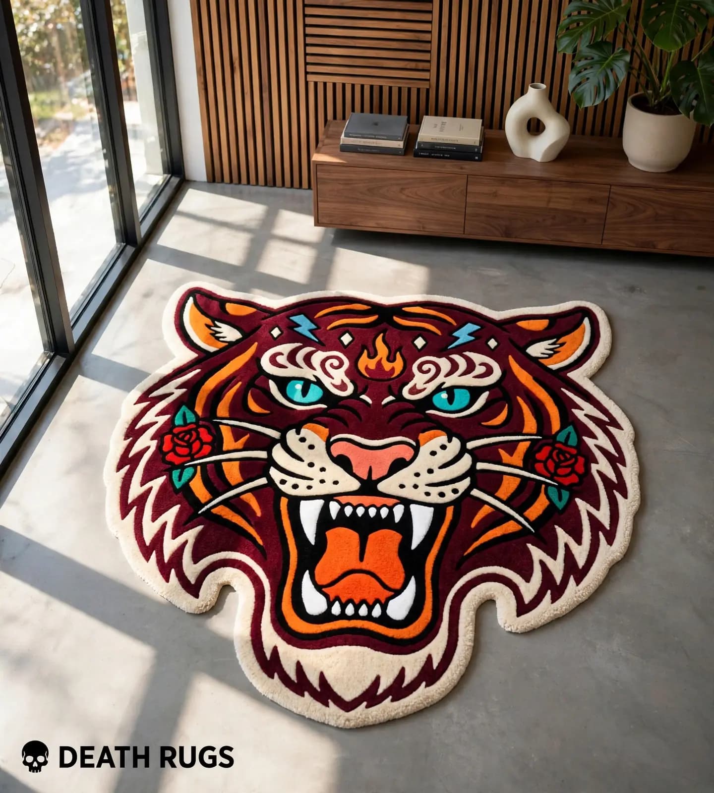 Crimson Flame Tiger Rugs thumbnail 7