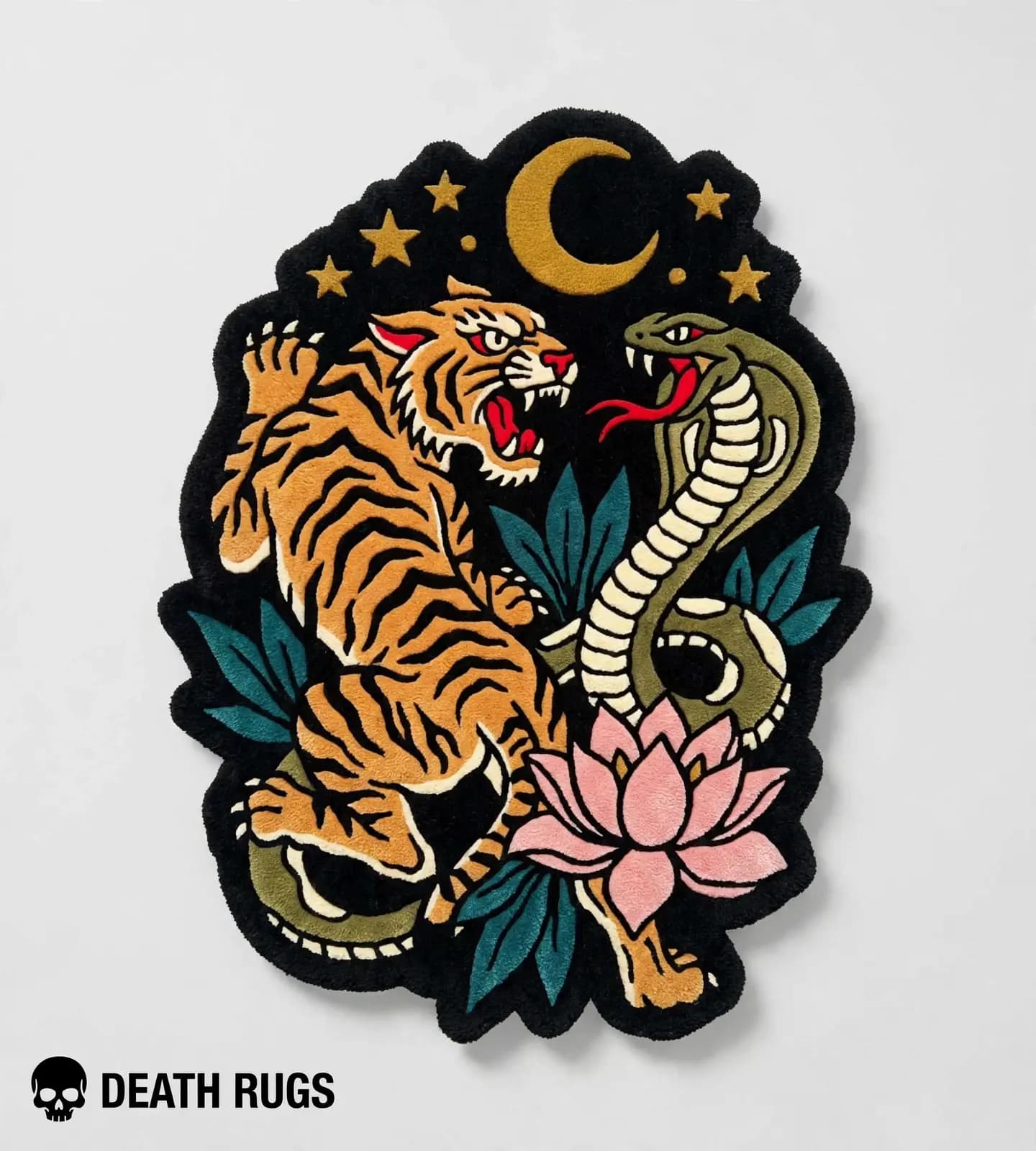 Tiger and Serpent Duel Rugs