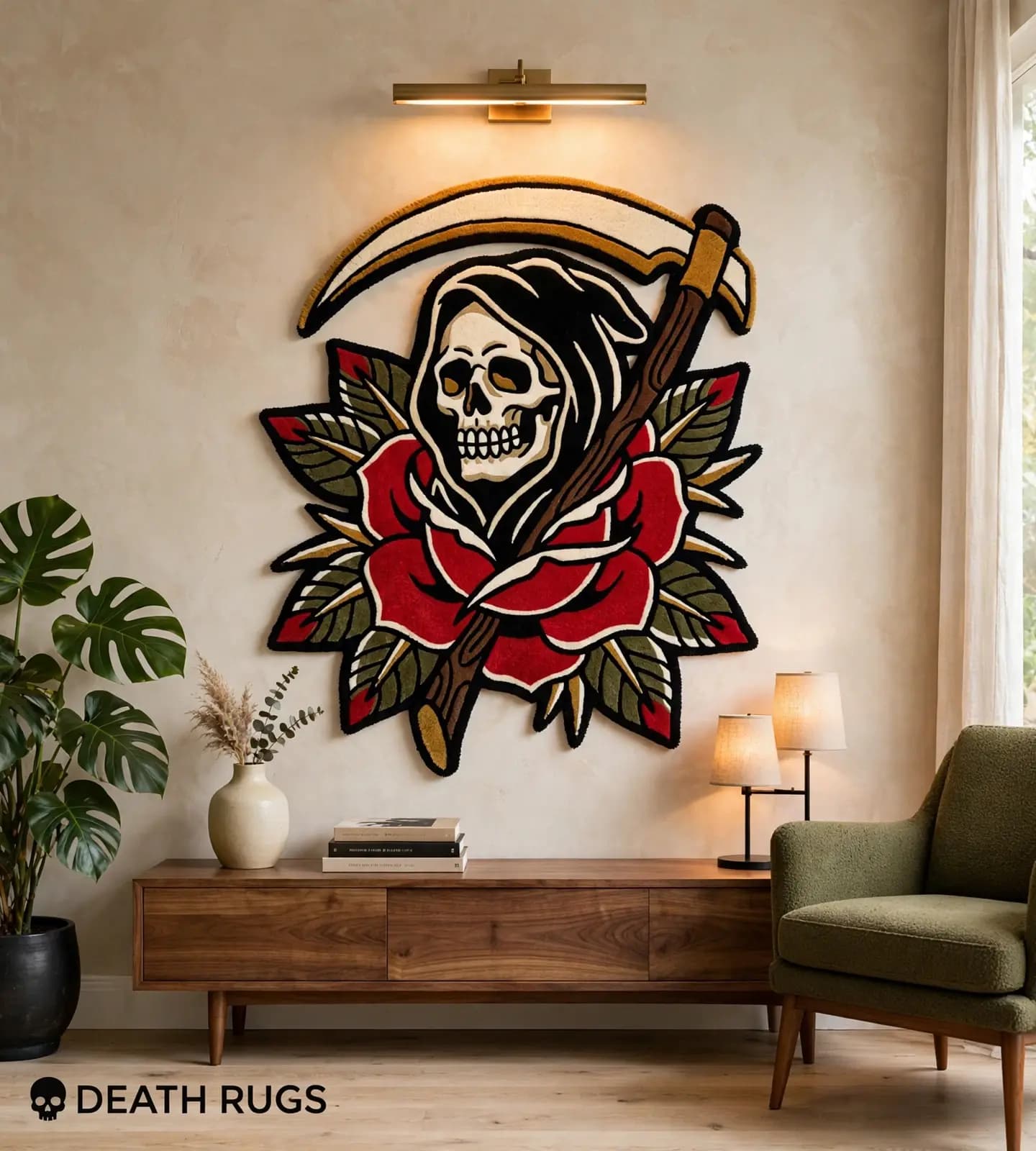 Grim Rose Scythe Rugs thumbnail 7