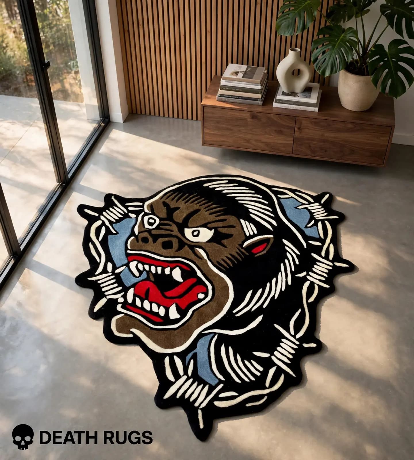 Barbed Wire Gorilla Rugs thumbnail 4