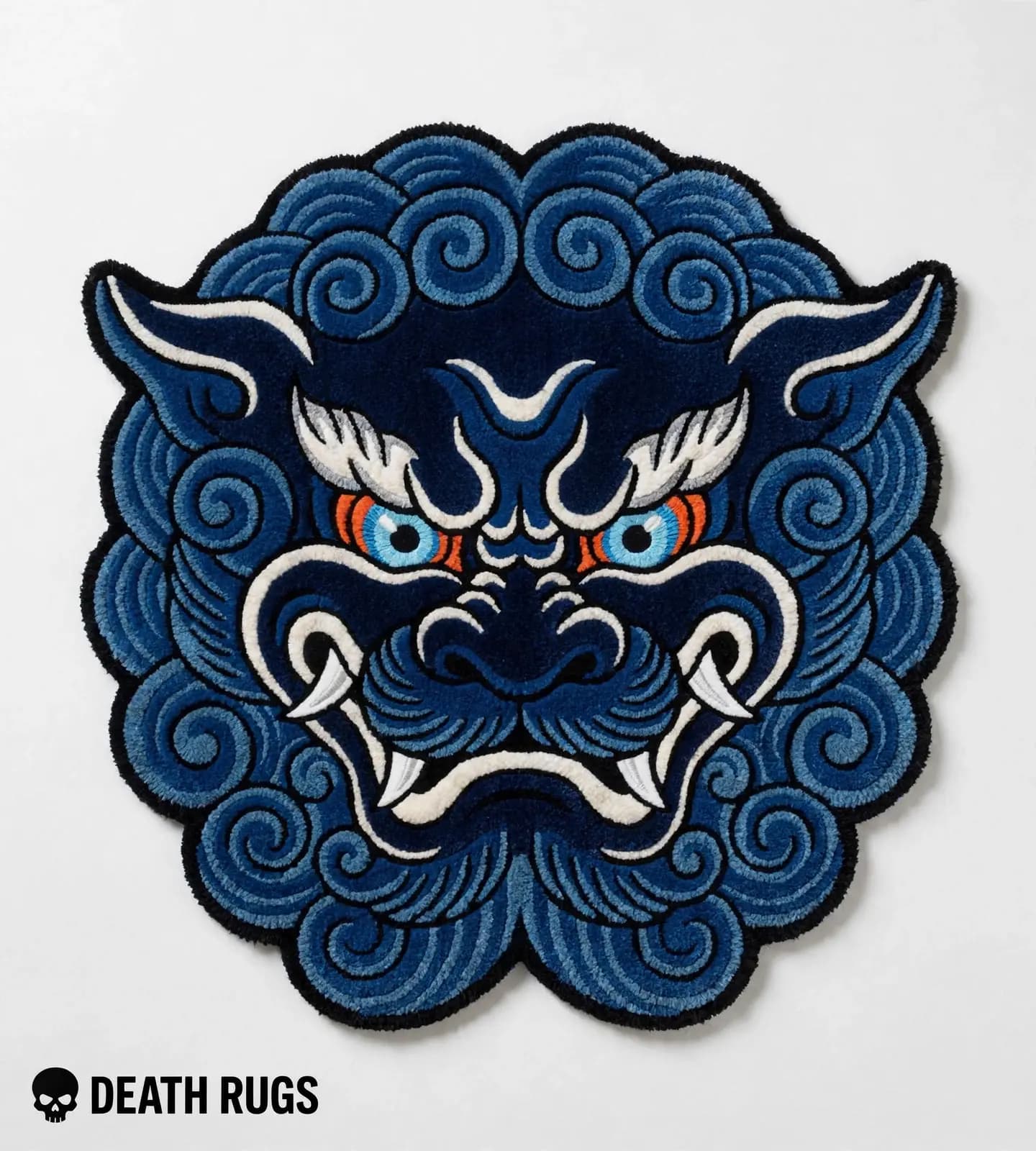 Sapphire Guardian Foo Dog Rug