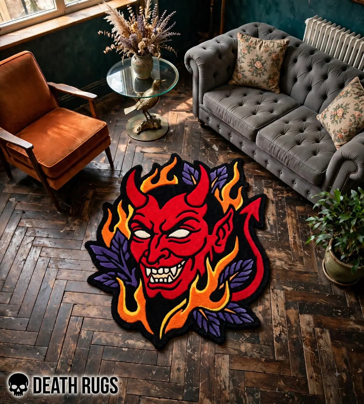 Fiery Red Devil Rugs thumbnail 7