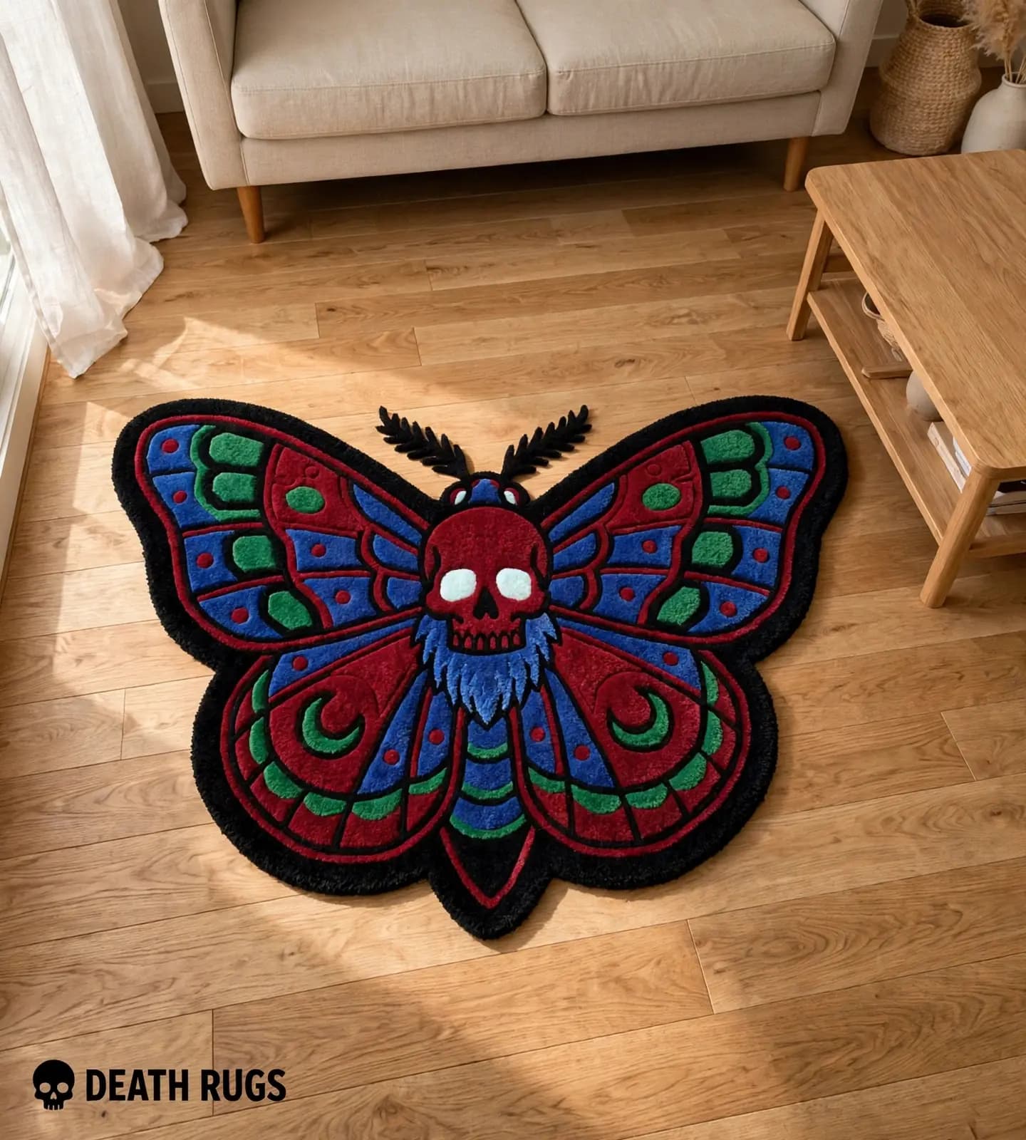 Blood Skull Moth Rugs thumbnail 6