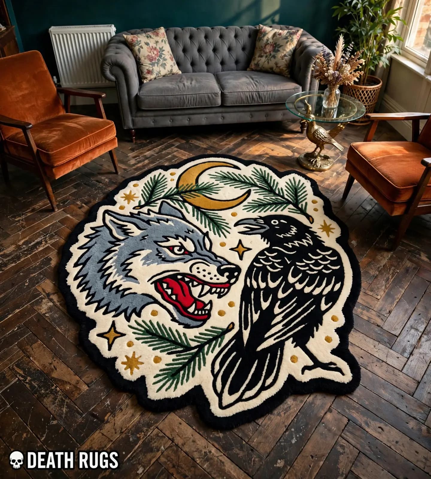 Wolf & Raven Nocturne  Rugs thumbnail 5