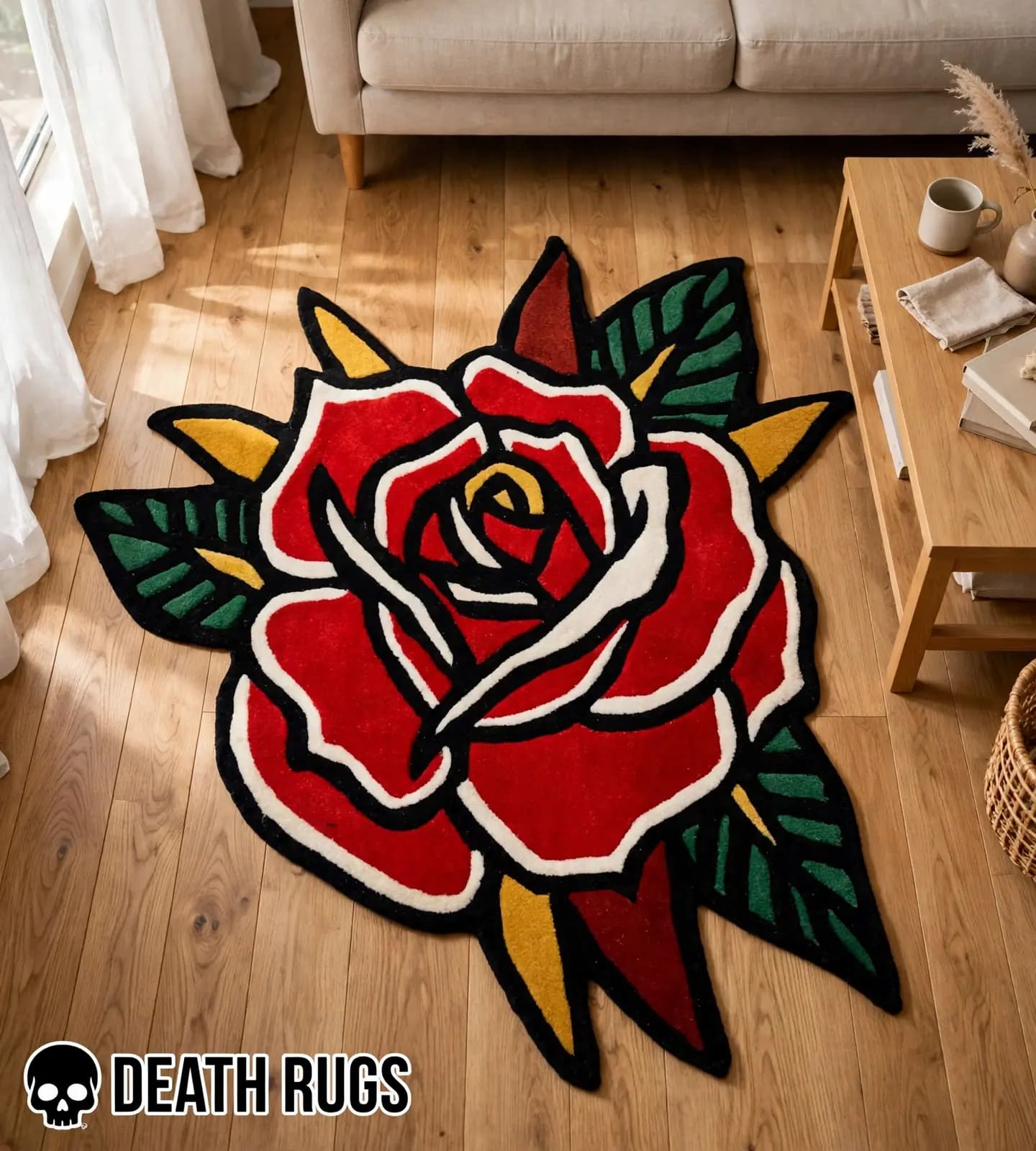 Crimson Thorn Rose Rugs thumbnail 3