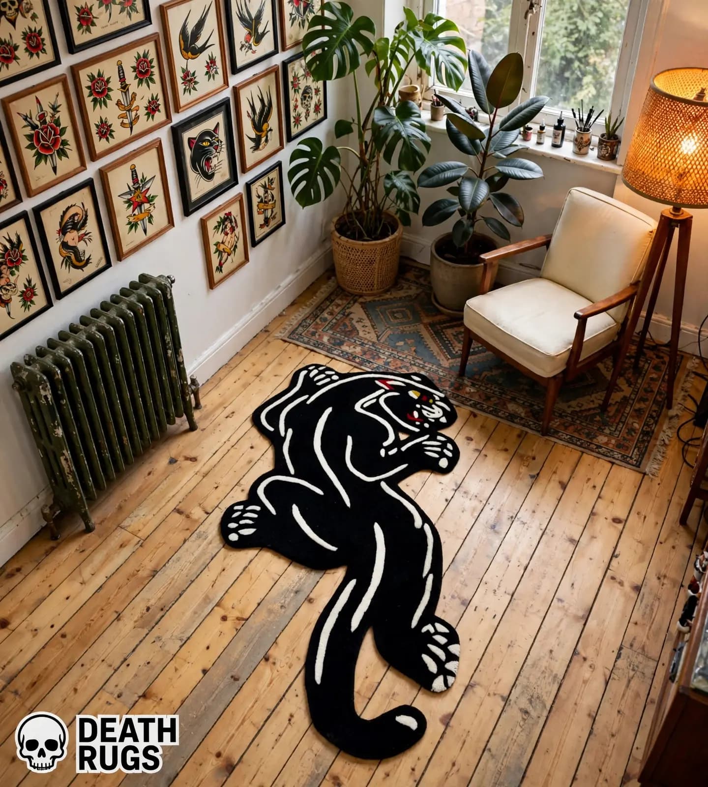 Prowling Panther Tufted Rug thumbnail 5