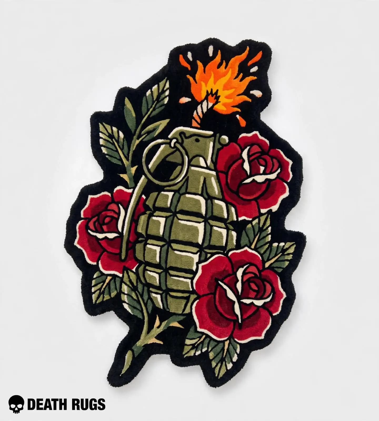 Grenade & Crimson Roses Rugs