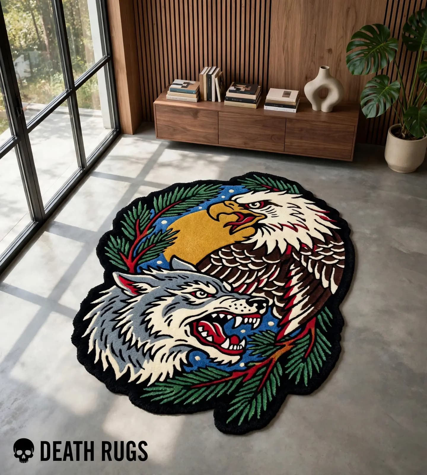 Eagle and Timberwolf Rugs thumbnail 3