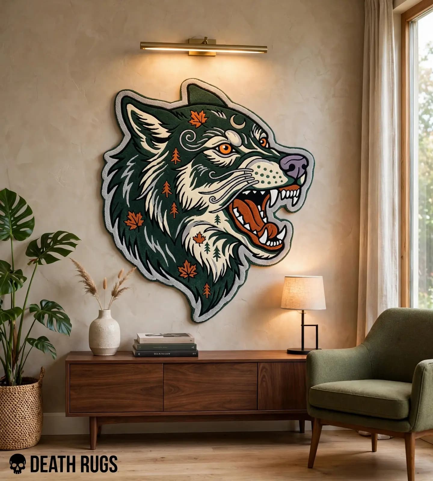 Autumn Forest Wolf Rugs thumbnail 5