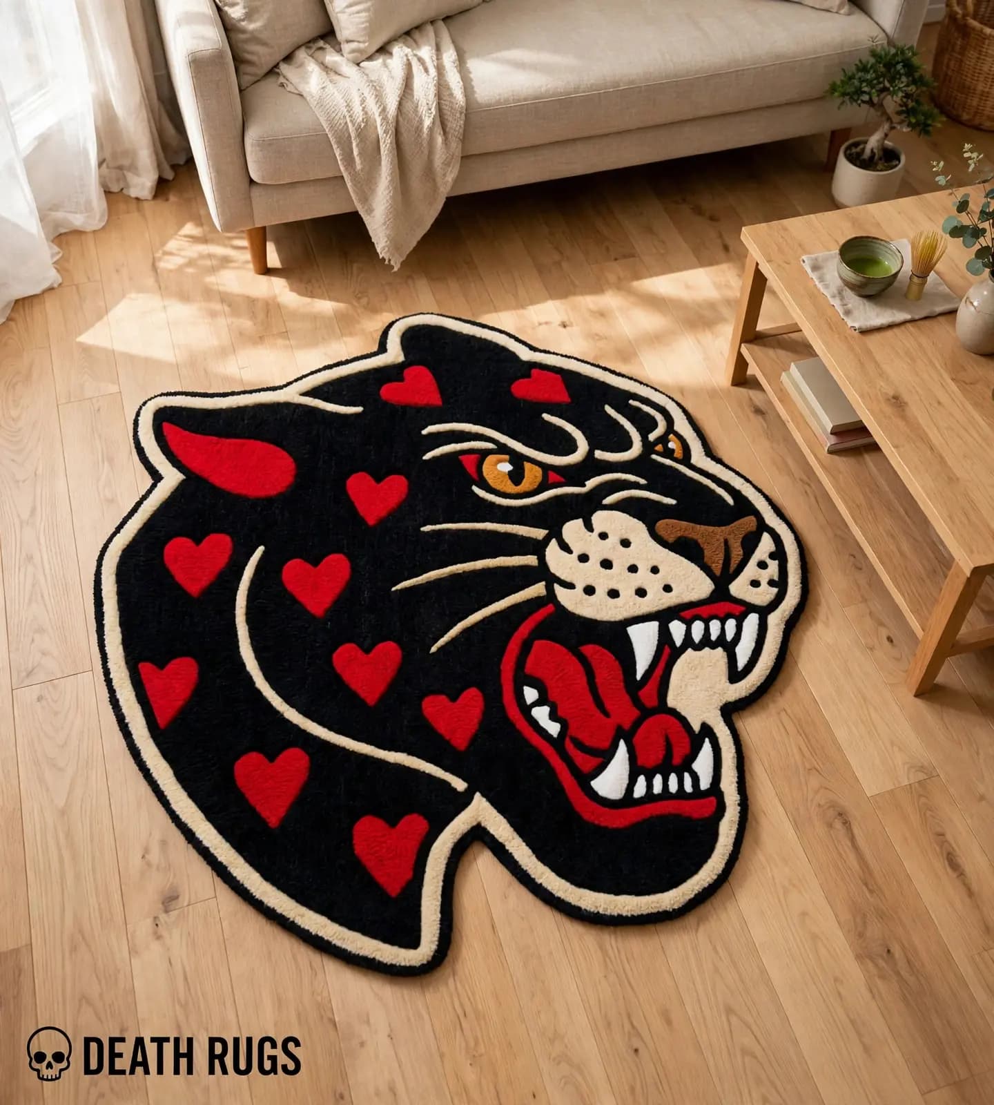 Plush Heartbreaker Panther Rugs alternate