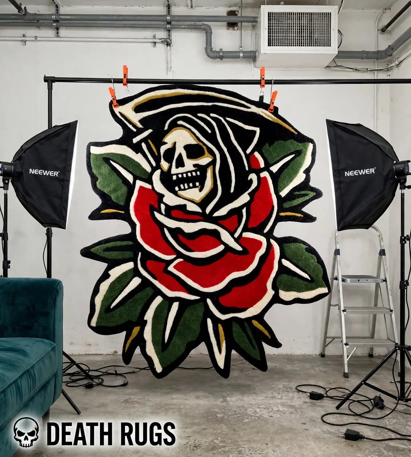 Reaper's Crimson Rose Rugs thumbnail 5