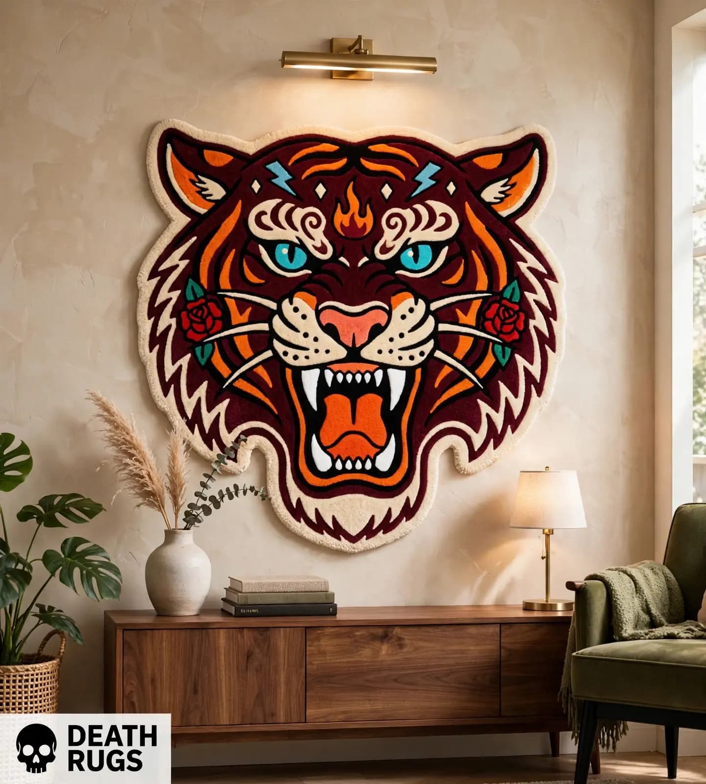 Crimson Flame Tiger Rugs alternate