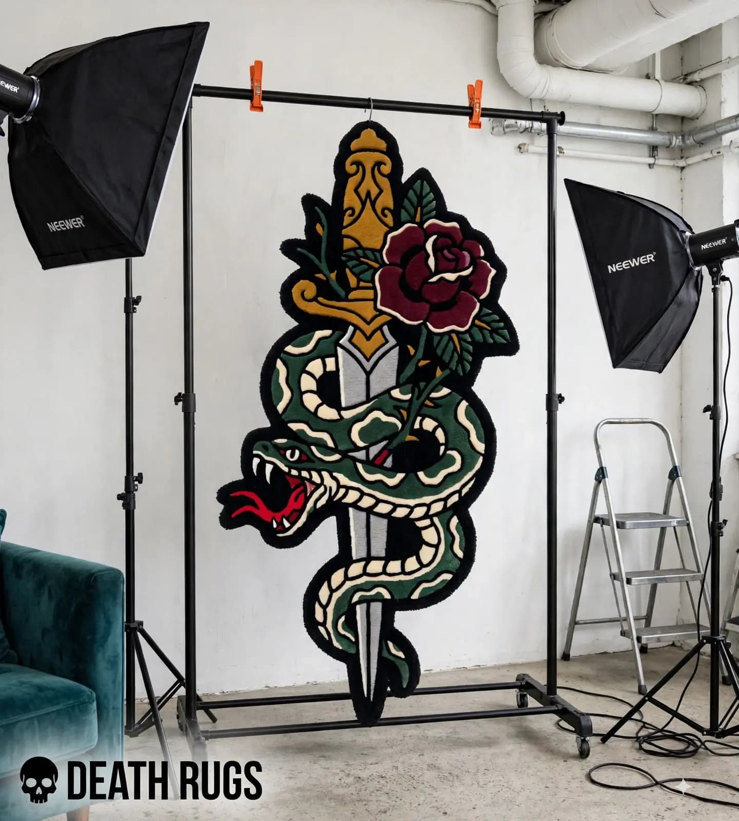 Dagger, Serpent & Rose Rugs thumbnail 3