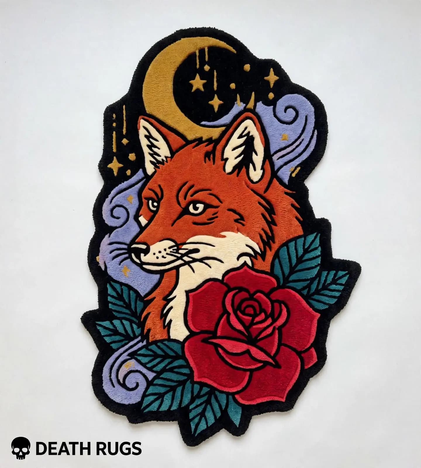 Crescent Fox & Crimson Rose Rugs