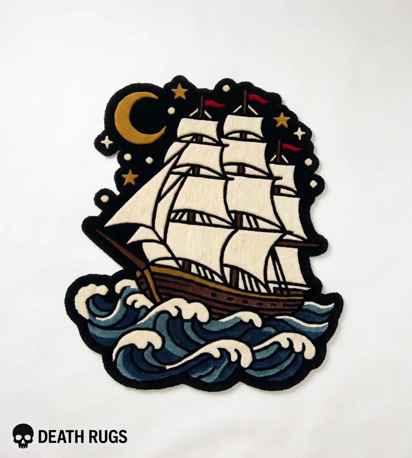 Midnight Clipper Ship Rugs
