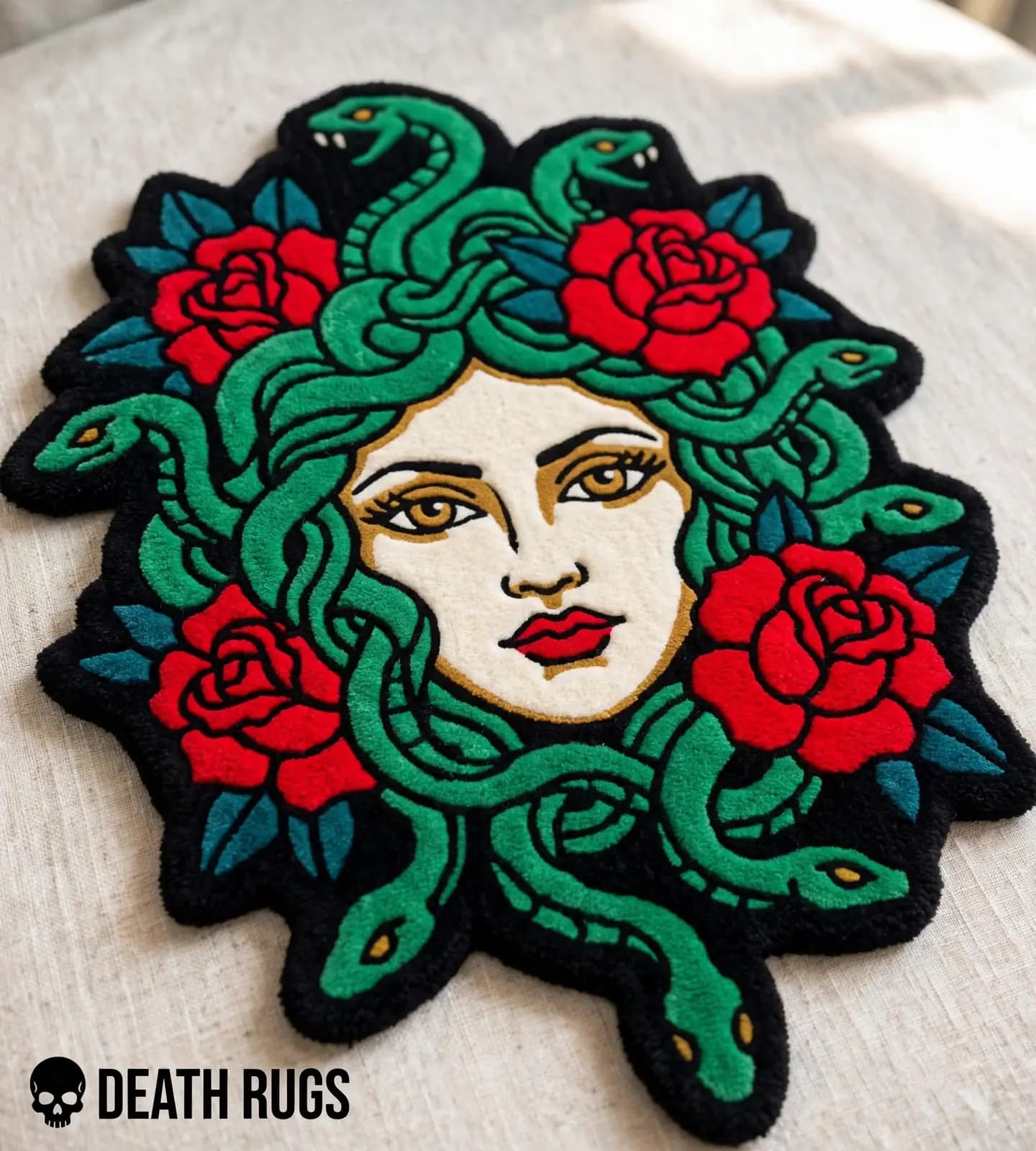 Medusa & Crimson Roses Rugs alternate
