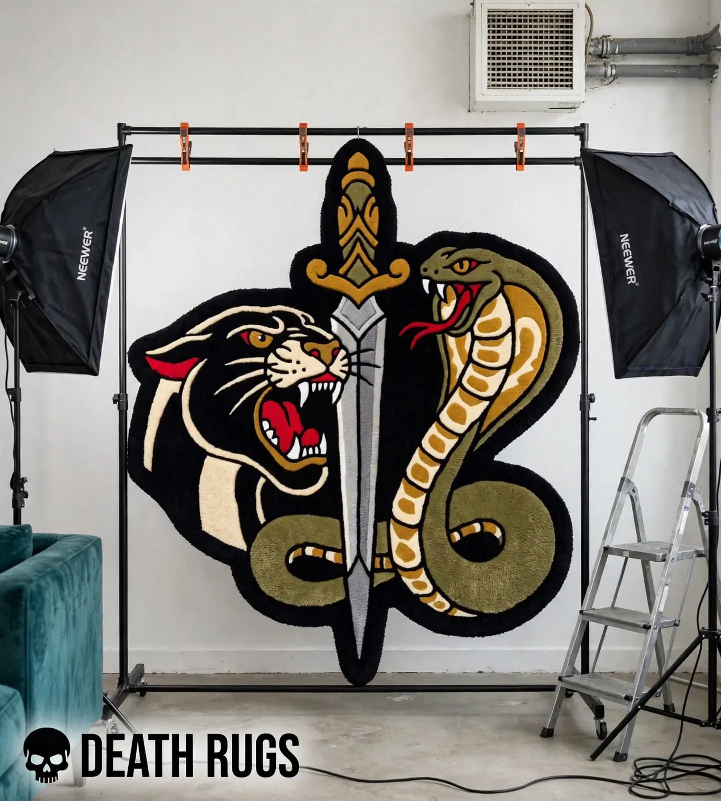Panther, Cobra & Dagger Rugs thumbnail 3