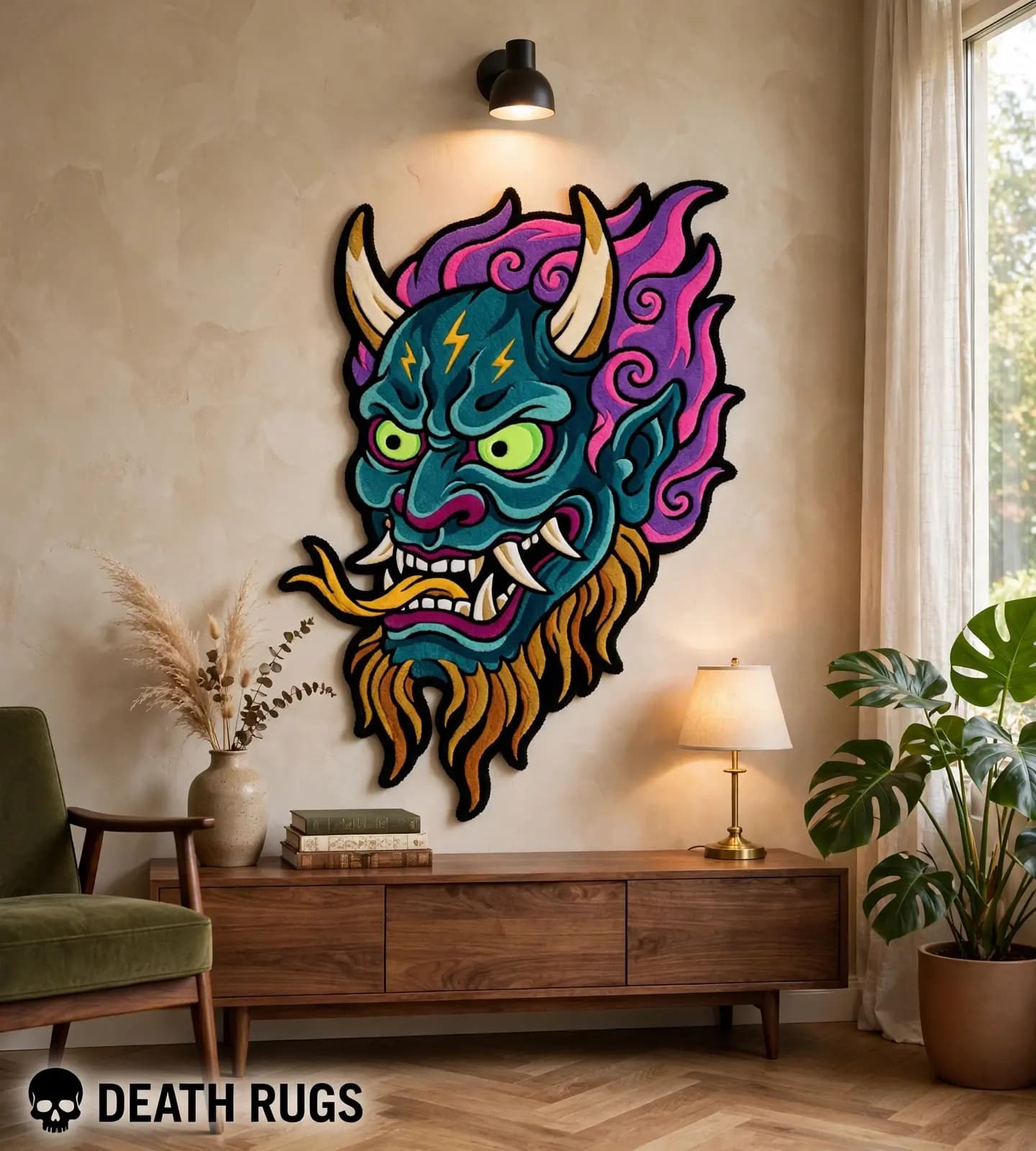 Thunder Flame Oni Rugs thumbnail 6