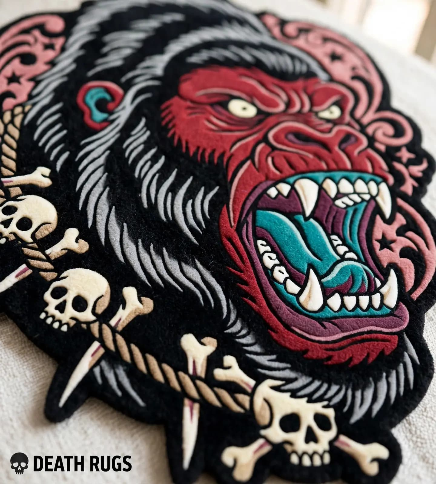 Skull Choker Ape Rugs thumbnail 8