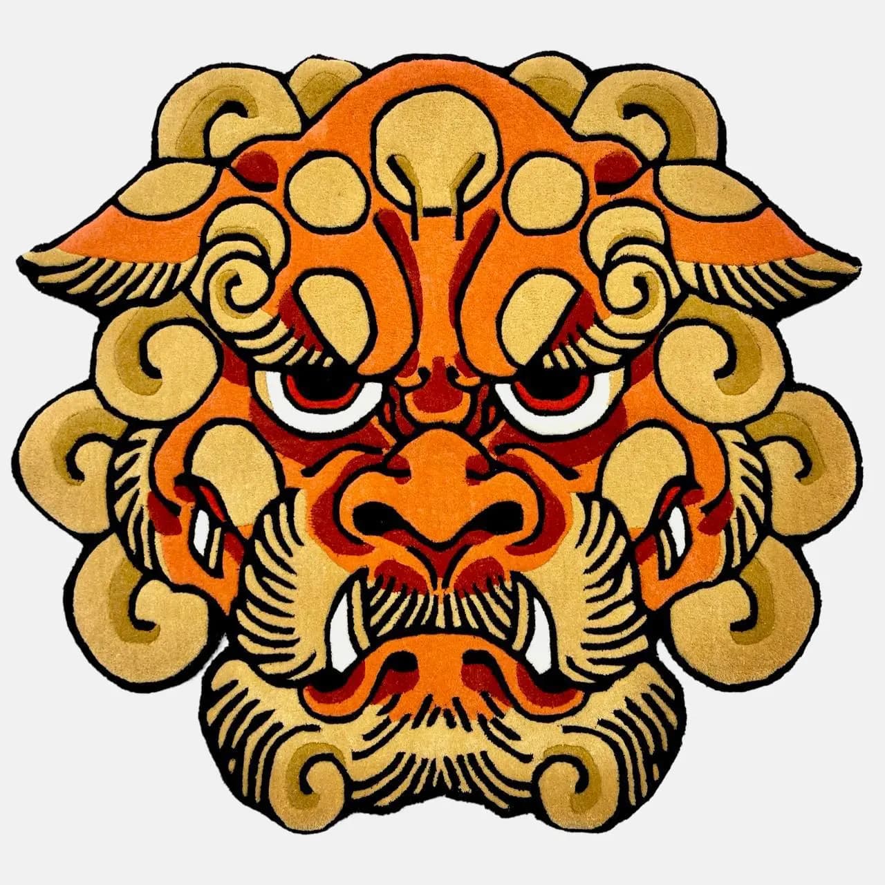 Flame Mane Shishi Lion Rugs