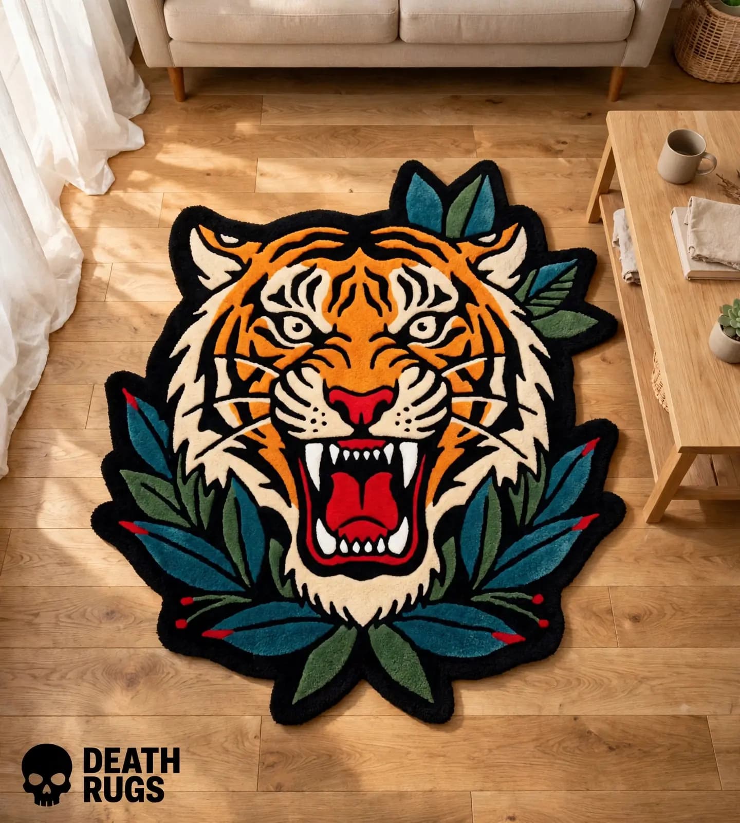 Roaring Bengal Tiger  Rugs alternate