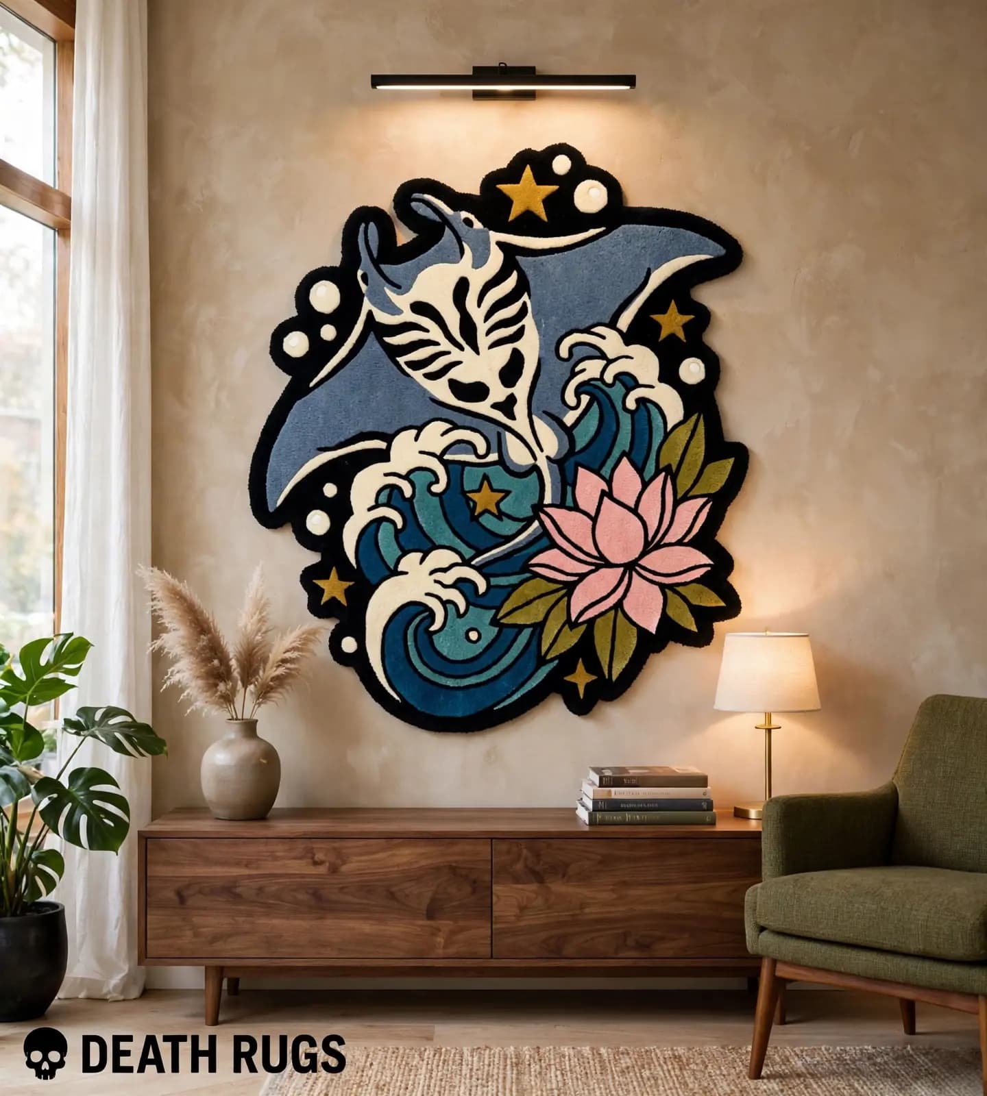 Ocean Manta and Lotus Rugs thumbnail 5