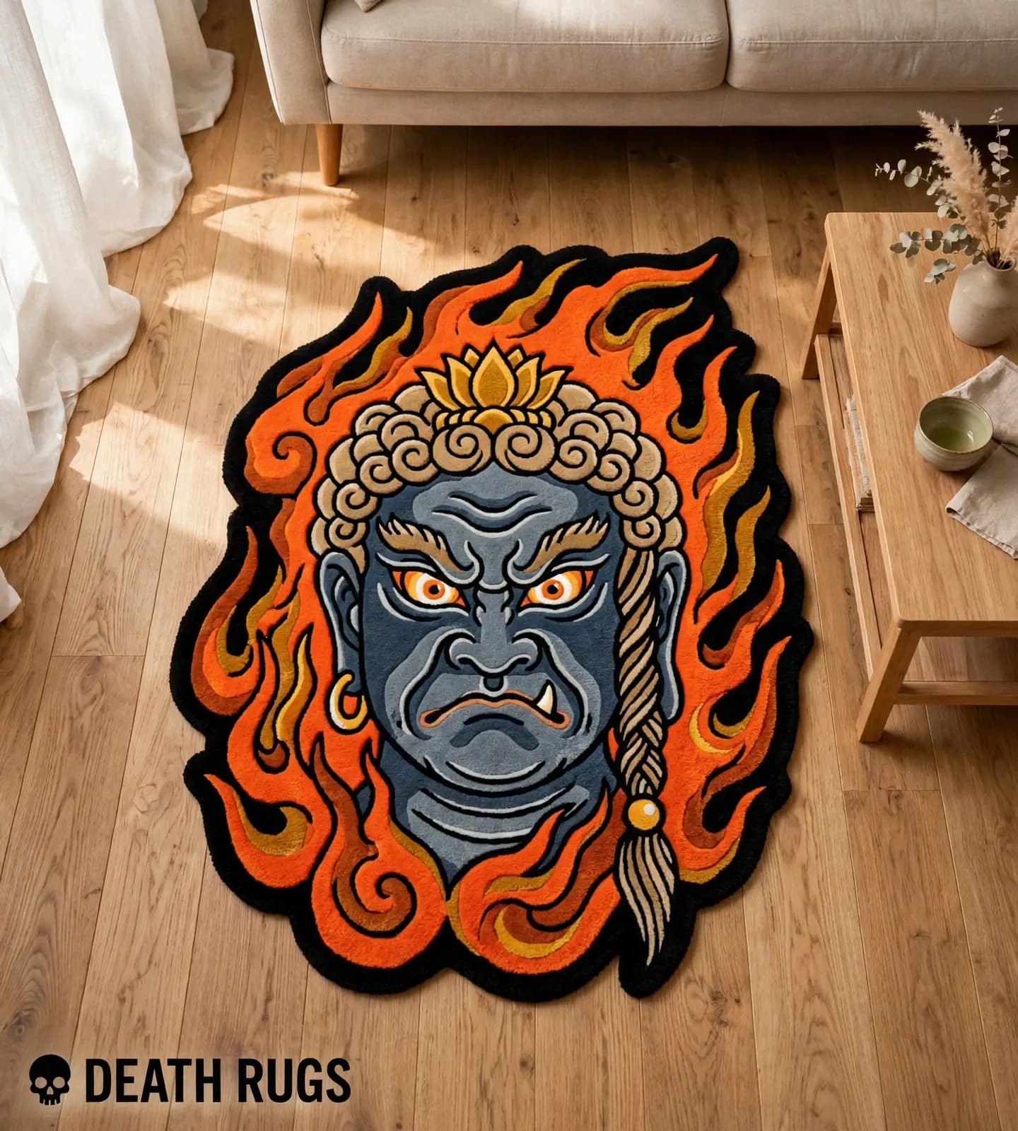 Azure Ryu Dragon Rugs thumbnail 3