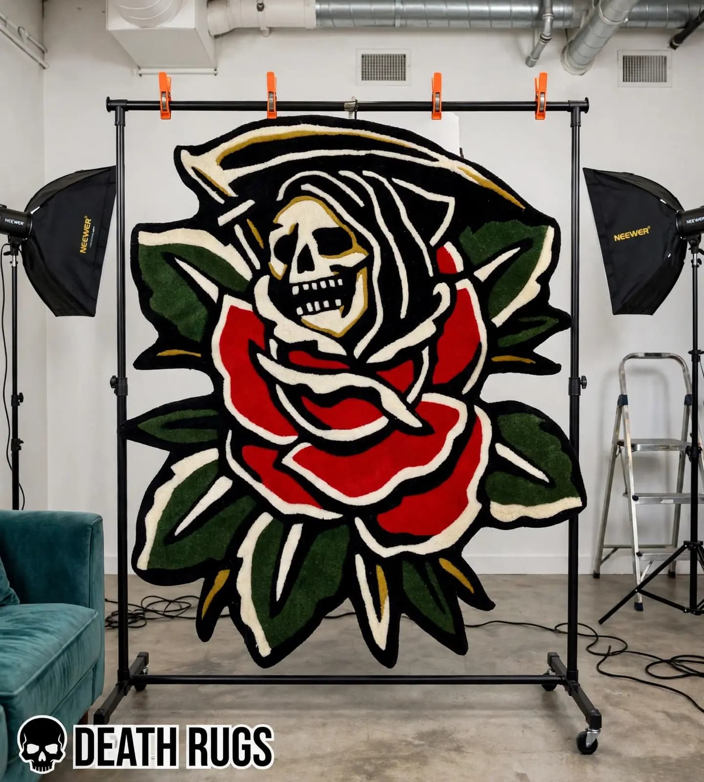 Reaper's Crimson Rose Rug thumbnail 5