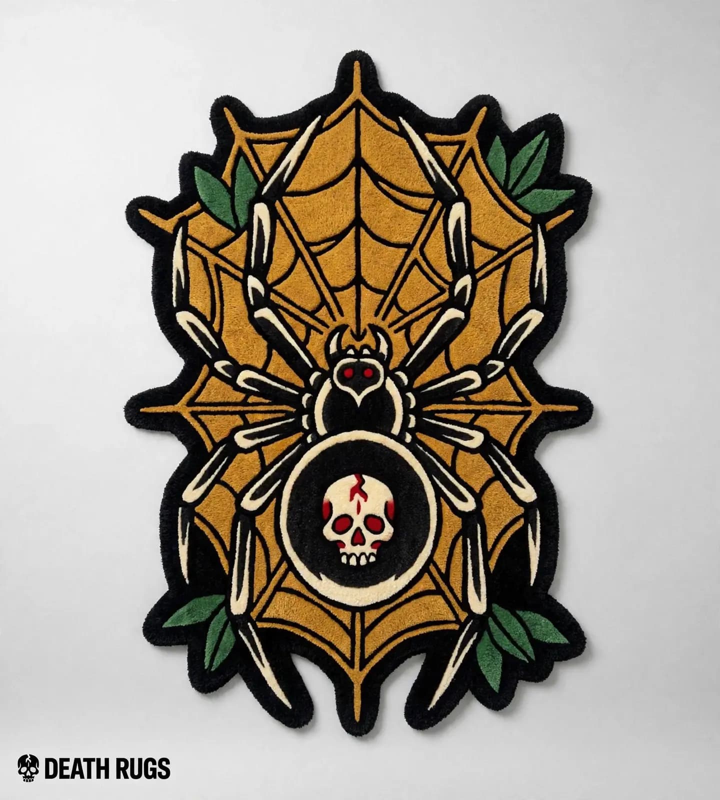 Skull Widow Web Rugs