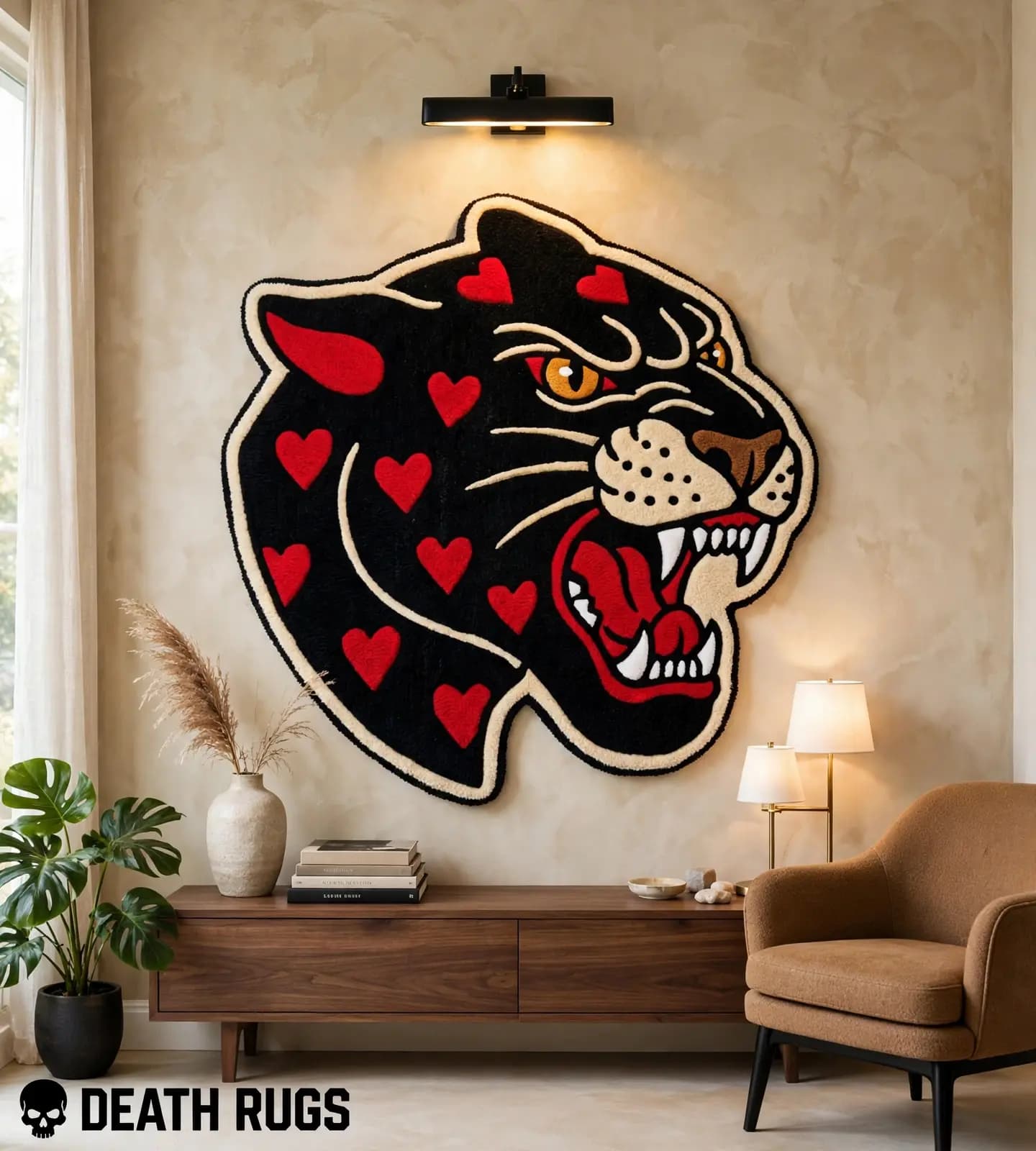 Plush Heartbreaker Panther Rugs thumbnail 5