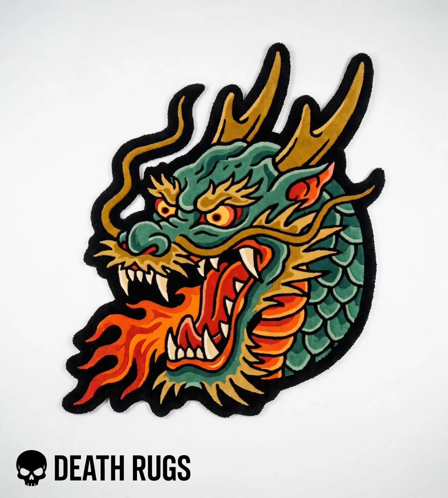 Fire-Breathing Eastern Dragon Rugs