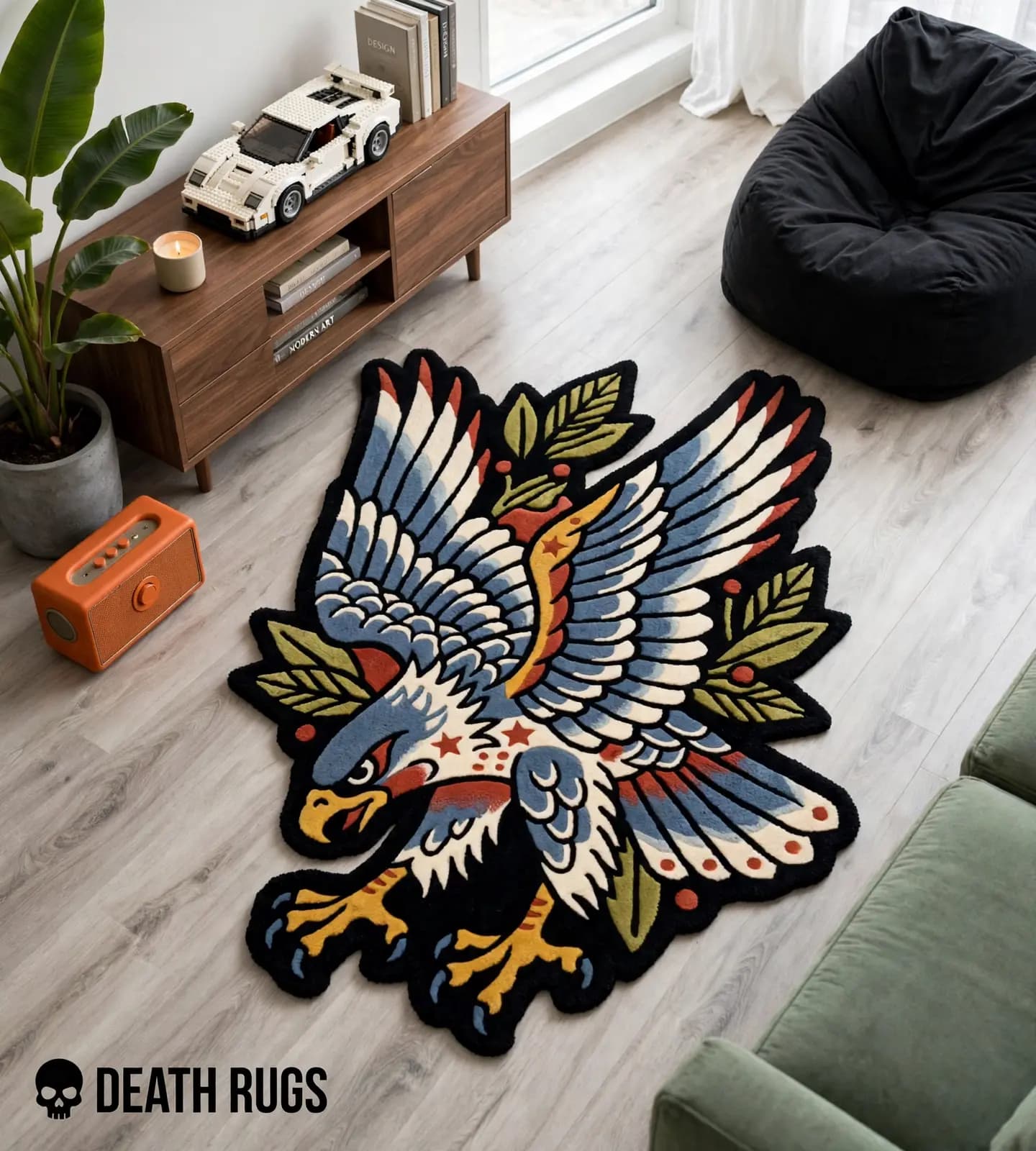 Swooping Eagle & Laurel Branch Rugs thumbnail 7