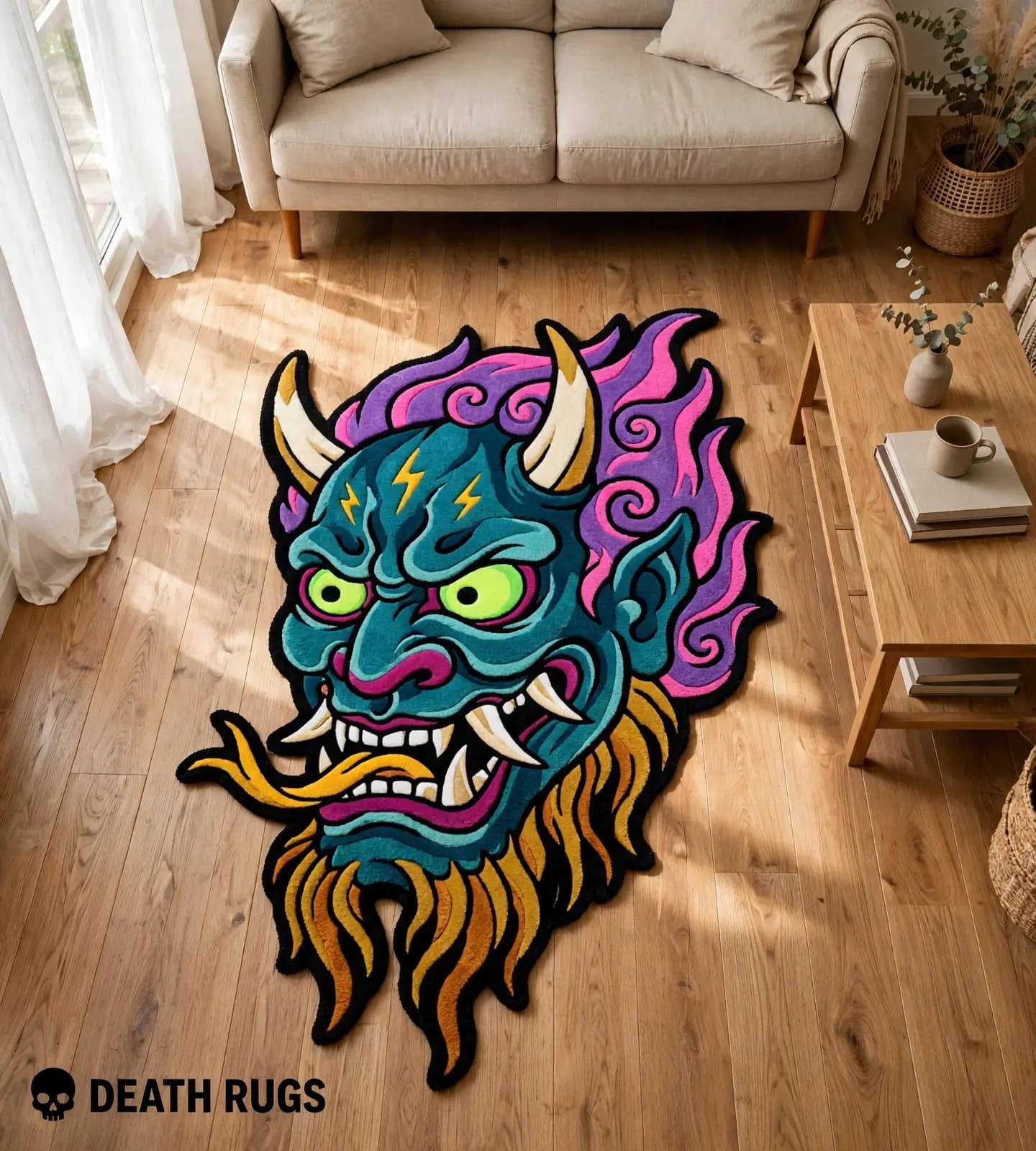Thunder Flame Oni Rugs thumbnail 4