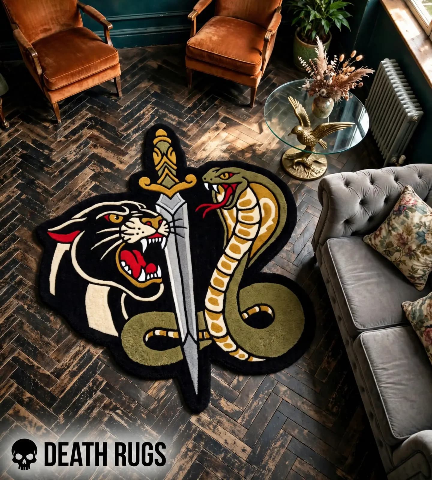 Panther, Cobra & Dagger Rugs thumbnail 5
