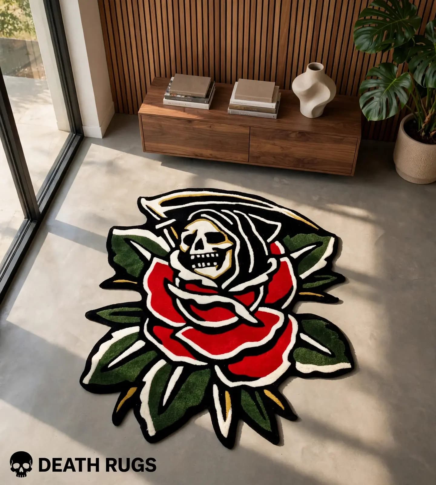Reaper's Crimson Rose Rug thumbnail 6