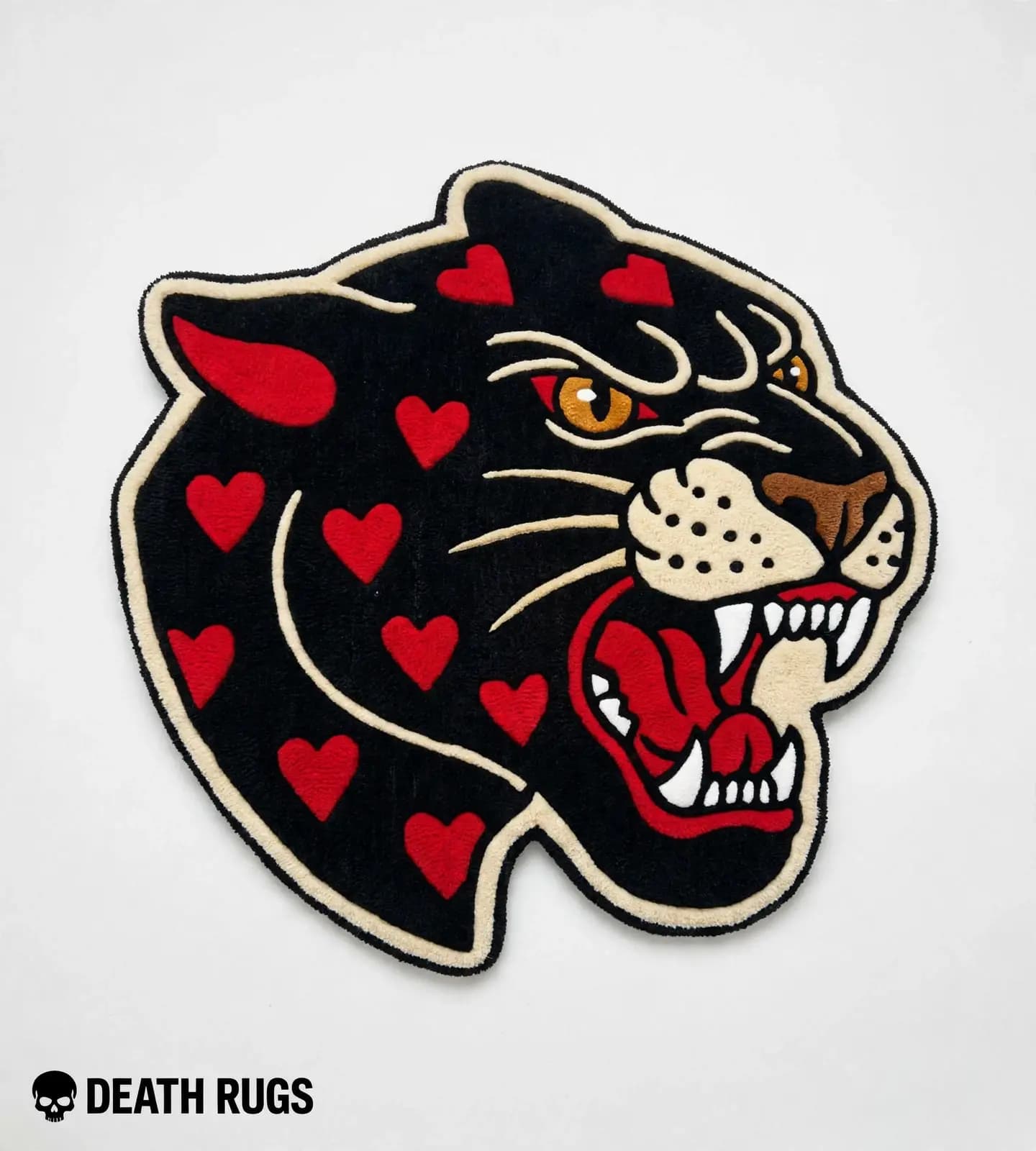 Plush Heartbreaker Panther Rugs