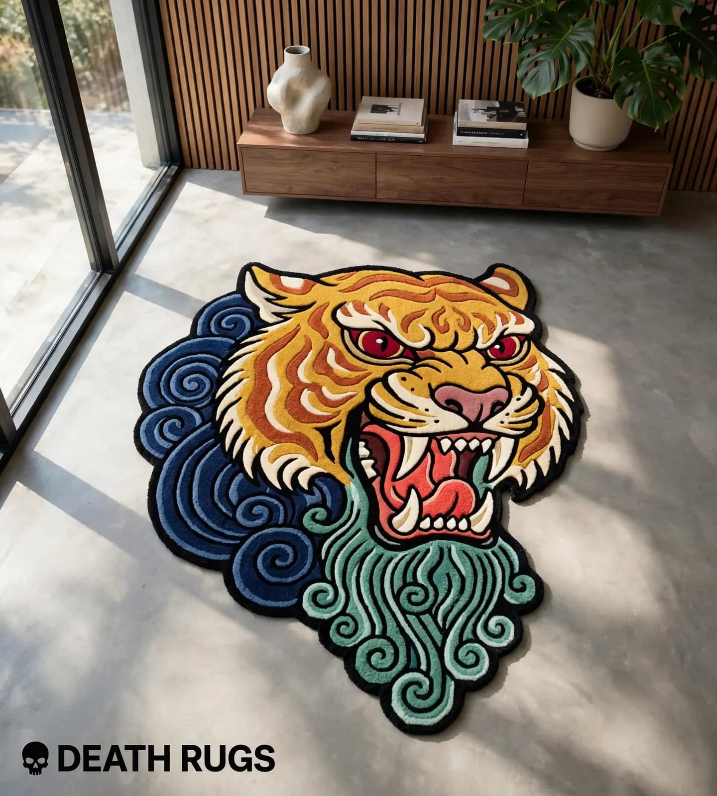 Roaring Storm Tiger Rugs thumbnail 7