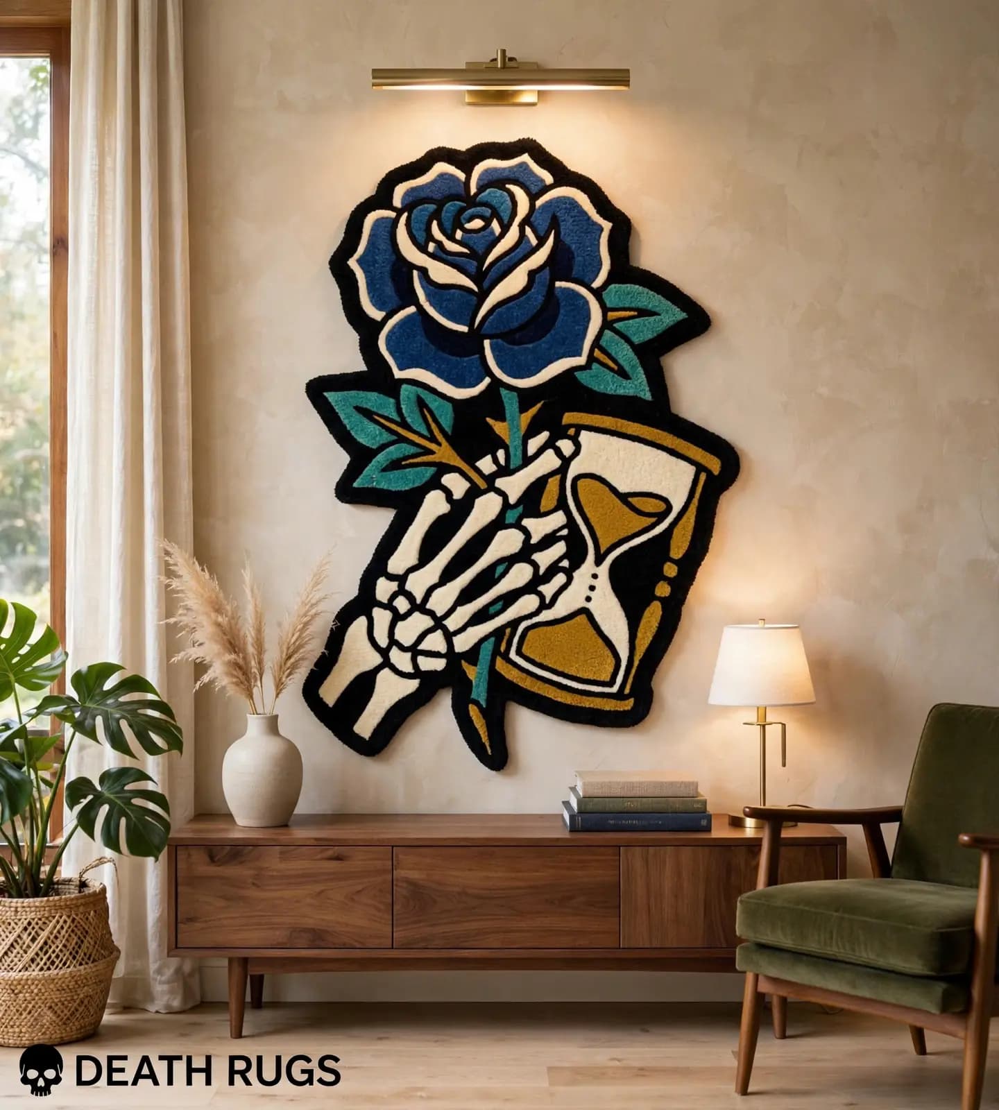 Hourglass Blue Rose Rugs thumbnail 3