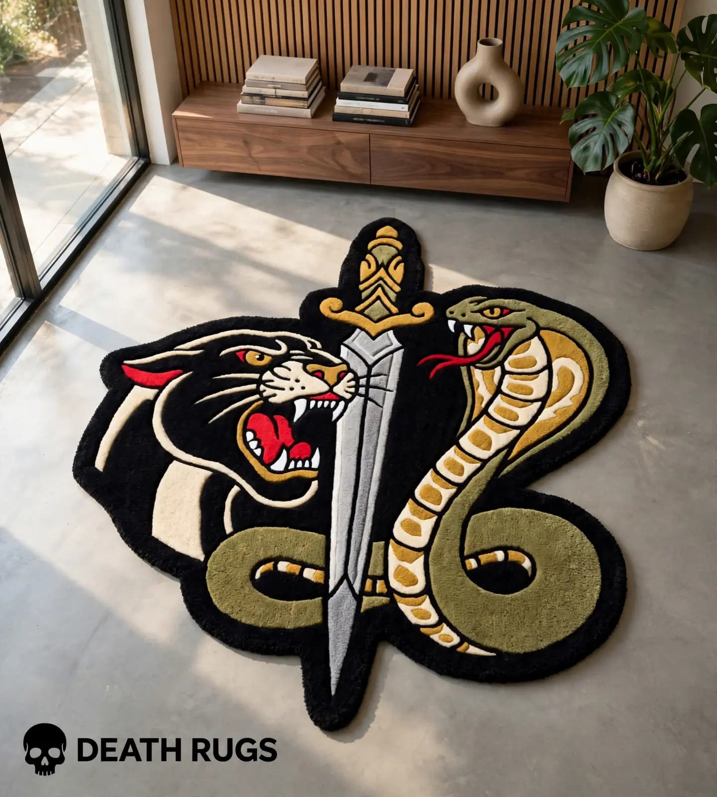 Panther, Cobra & Dagger Rugs thumbnail 4