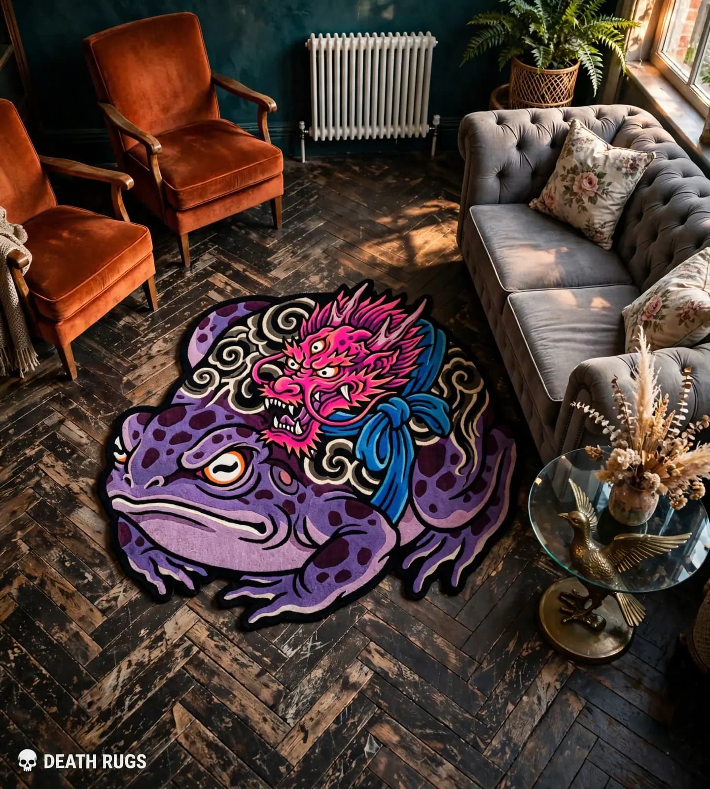 Violet Dragon Toad Rugs thumbnail 5
